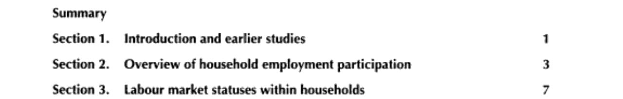 Household Labour Supply