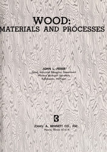 Wood: Materials and processes