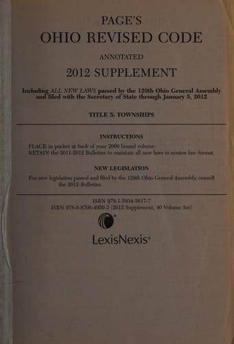 Page's Ohio Revised Code Annotated