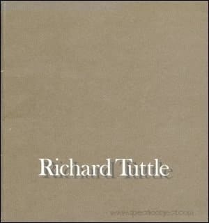 Richard Tuttle: Whitney Museum of American Art, New York, September 12-November 16, 1975, Otis Art Institute Gallery of Los Angeles County, Los Angeles, January 16-February 29, 1976