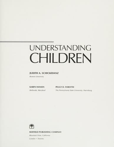 Understanding Children