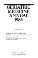 Geriatric Medicine Annual 1986