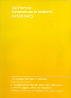 California 5 footnotes to modern art history