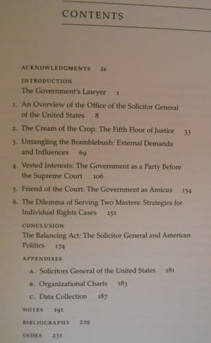 The Solicitor General The Politics of Law