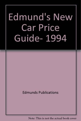 Edmund's New Car Price Guide, 1994
