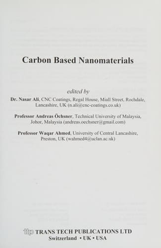 Carbon Based Nanomaterials