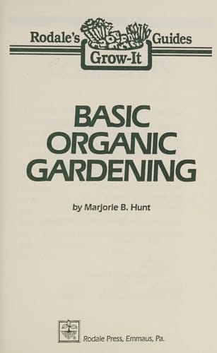 Basic Organic Gardening