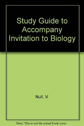 Study Guide to Accompany Invitation to Biology
