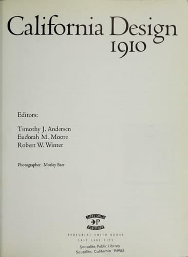 California Design 1910