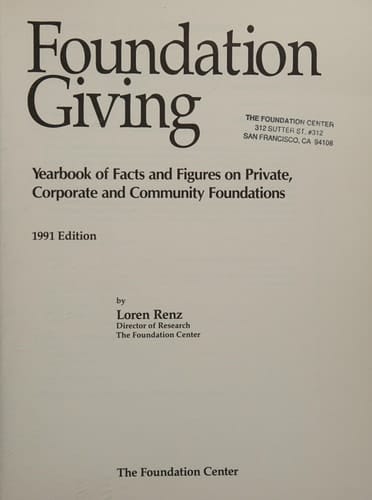Foundations Today Current Facts and Figures on Private and Community Foundations