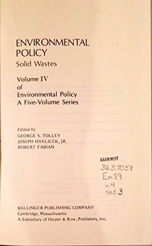 Environmental Policy
