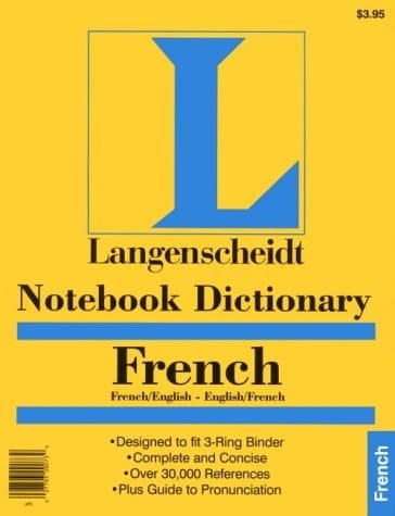 Notebook Dictionary French