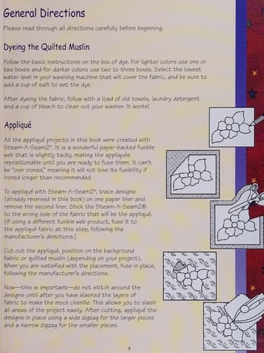 using quilted muslin