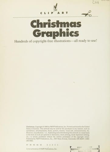 Christmas Graphics: Hundreds of Copyright-Free   Illustrations- All Ready to Use! (Clip-art)