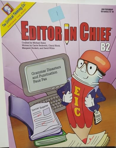 Editor in Chief B2 Grammar Disasters and Punctuation Faux Pas