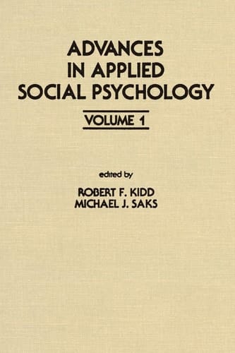 Advances in Applied Social Psychology