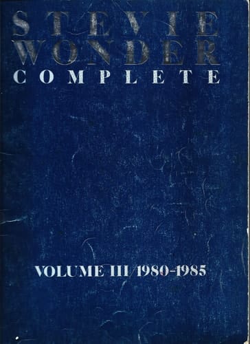 Stevie Wonder Complete, Volume III 1980-1985