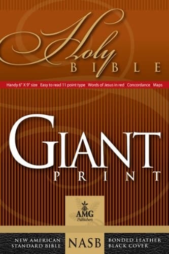Giant Print Handy-Size Reference Bible NASB 1977 Edition