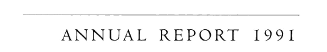 Fitzwilliam Museum annual report 1991
