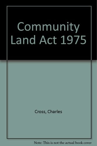 Community Land Act 1975