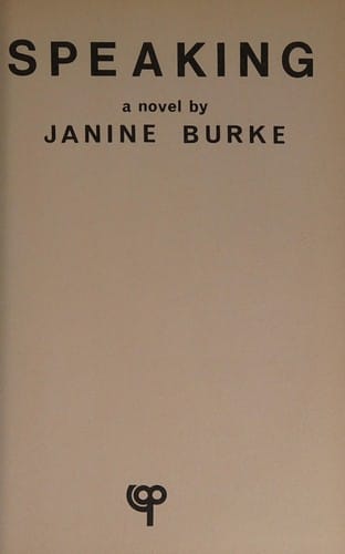 Speaking: A novel