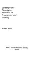 Contemporary dissertation research on employment and training