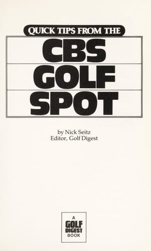 Quick tips from the CBS Golf spot