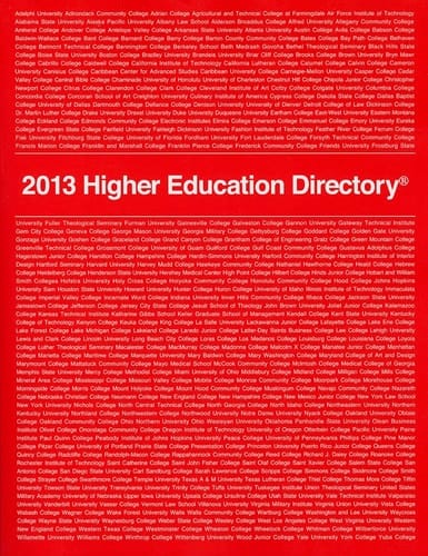 2013 Higher Education Directory