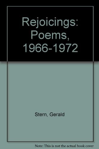 Rejoicings: Poems, 1966-1972