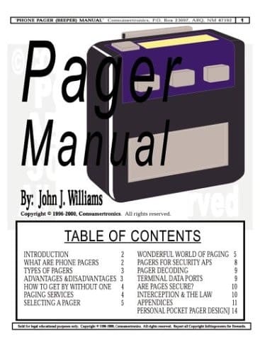 Pager (Beeper) Manual
