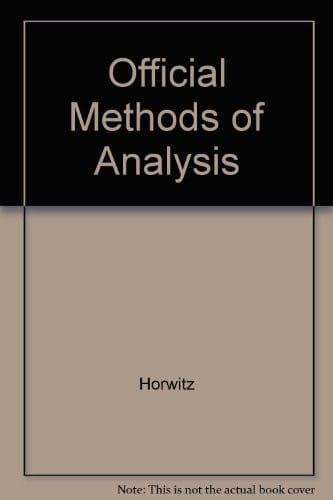 Official Methods of Analysis