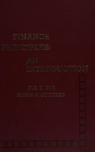 Finance Principles An Introduction