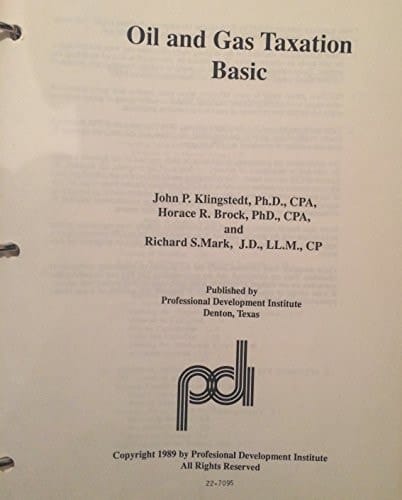 Oil and Gas Taxation, 1989