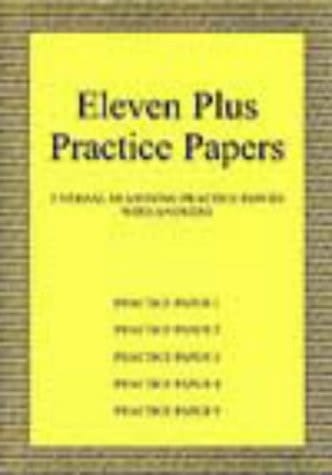 Eleven Plus Practice Papers Verbal Reasoning