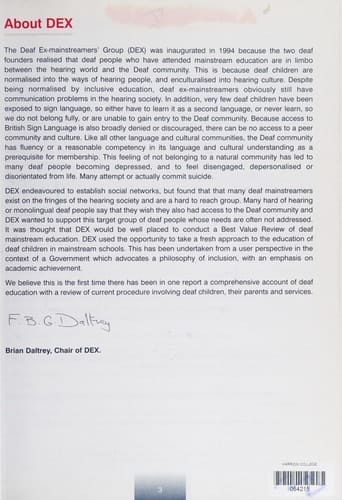 Deaf Toolkit Best Value Review of Deaf Children in Education, from Usersʹ Perspective