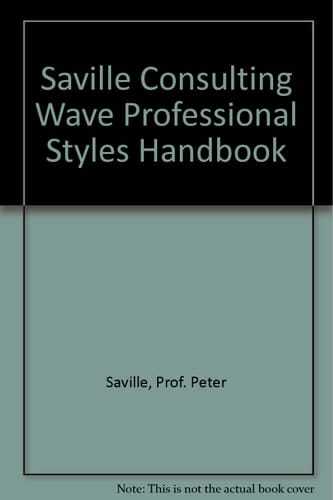 Saville Consulting Wave Professional Styles Handbook