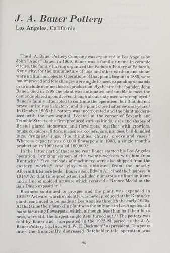 Art Pottery of the United States: An Encyclopedia of Producers and Their Marks, Together With a Directory of Studio Potters Working in the United st