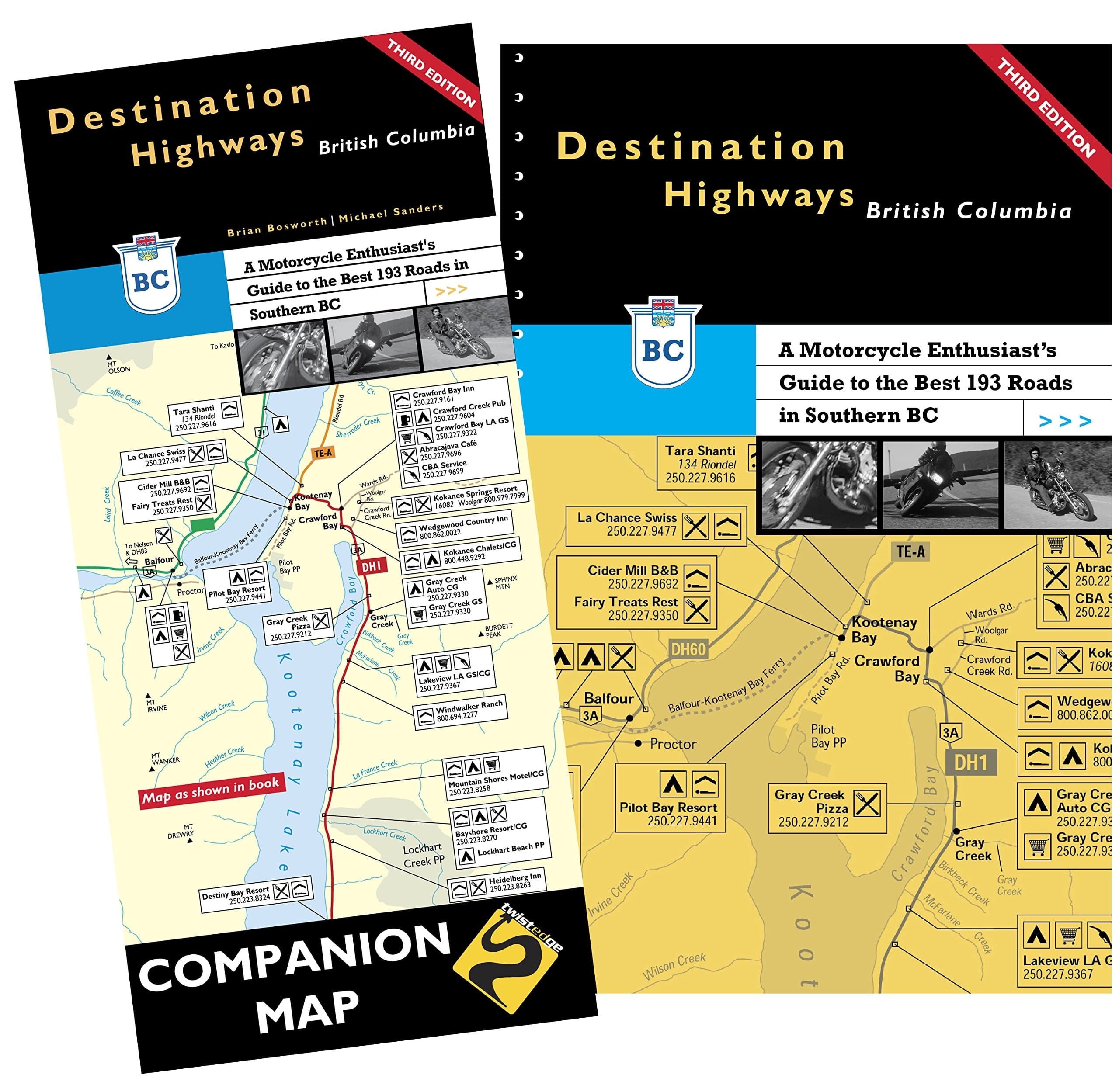 Destination Highways British Columbia: A Motorcycle Enthusiast's Guide to the Best 193 Roads in Southern BC (3RD EDITION 2015) by Brian Bosworth (2015-08-02)