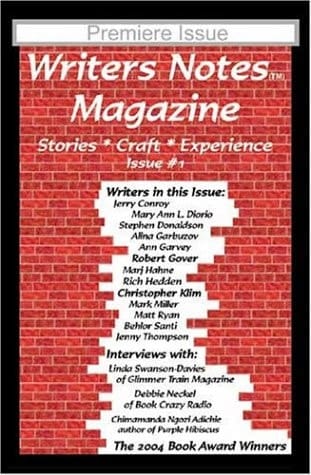 Writers Notes Magazine Stories, Craft, Experience