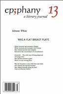 Epiphany Issue 13 A Literary Journal