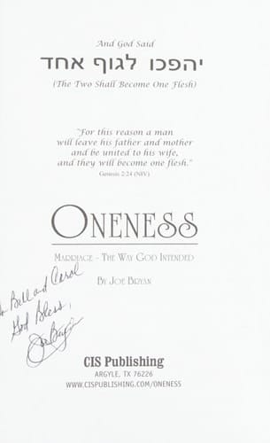 Oneness Marriage the Way God Intended