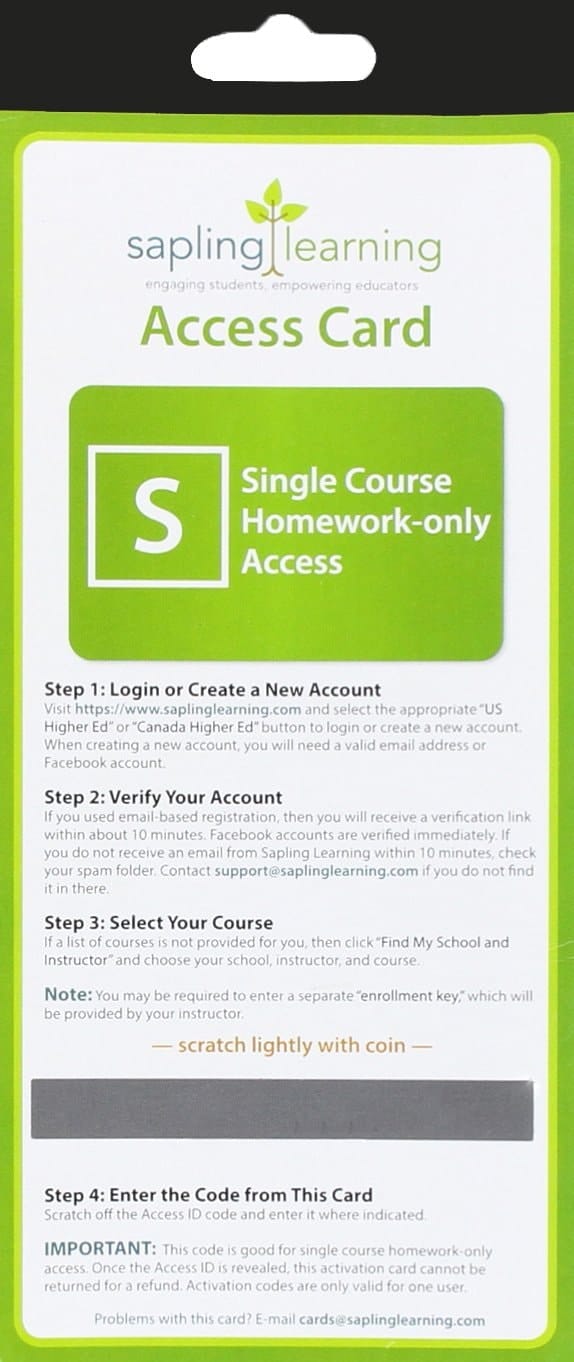 Homework Manager by SaplingLearning (2013-05-03)
