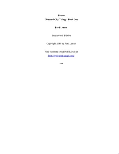 Fresco A FREE new adult urban fantasy