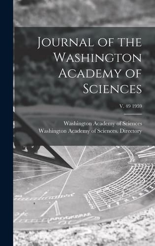 Journal of the Washington Academy of Sciences; V. 49 1959