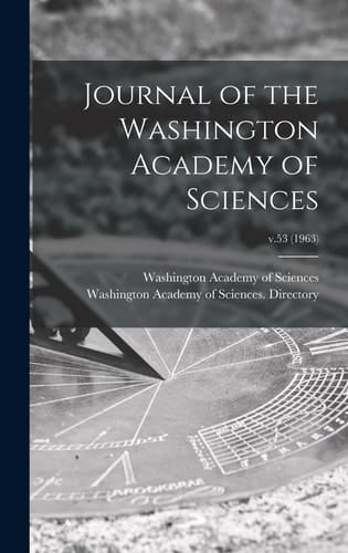 Journal of the Washington Academy of Sciences; V.53 (1963)
