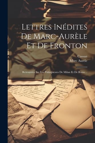 Lettres Inédites De Marc-aurèle Et De Fronton Retrouvées Sur Les Palimpsestes De Milan Et De Rome...