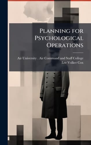 Planning for Psychological Operations