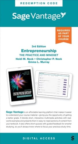 Sage Vantage: Entrepreneurship: The Practice and Mindset