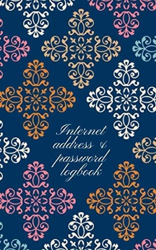 Internet address & password logbook: Internet Password Logbook, Alphabetical password book, 5x8