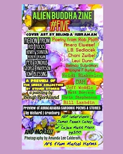 Alien Buddha Zine 5 Black and White Print